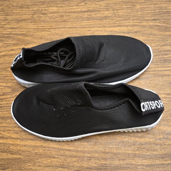 RT SPORT Women's Black w/White Sole Walking Sneakers w/Laces - Size 7.5M - Picture 8 of 15